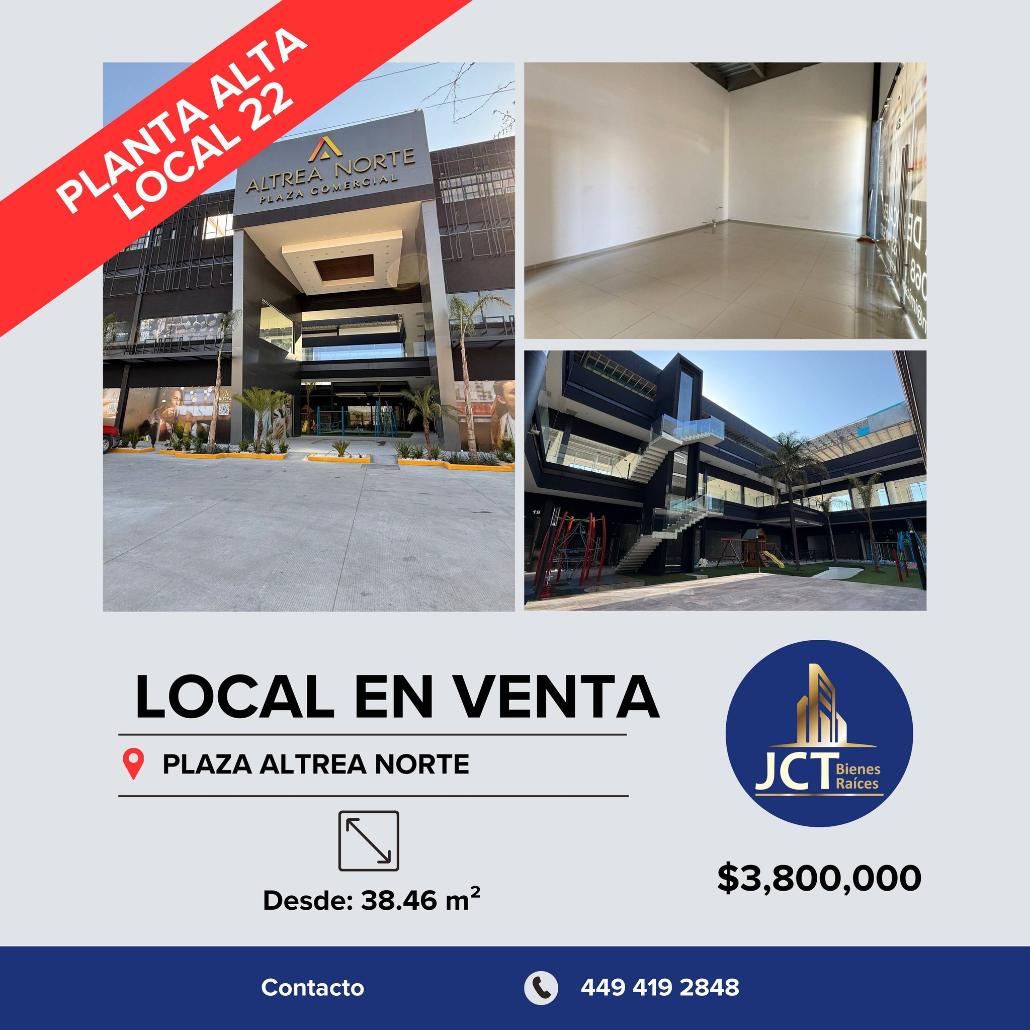 229JCTLVT EXCELENTE OPORTUNIDAD DE INVERSIÓN, APROVECHA ESTA EXCLUSIVA VENTA DE LOCALES ZONA TEC DE MONTERREY, AGUASCALIENTES.